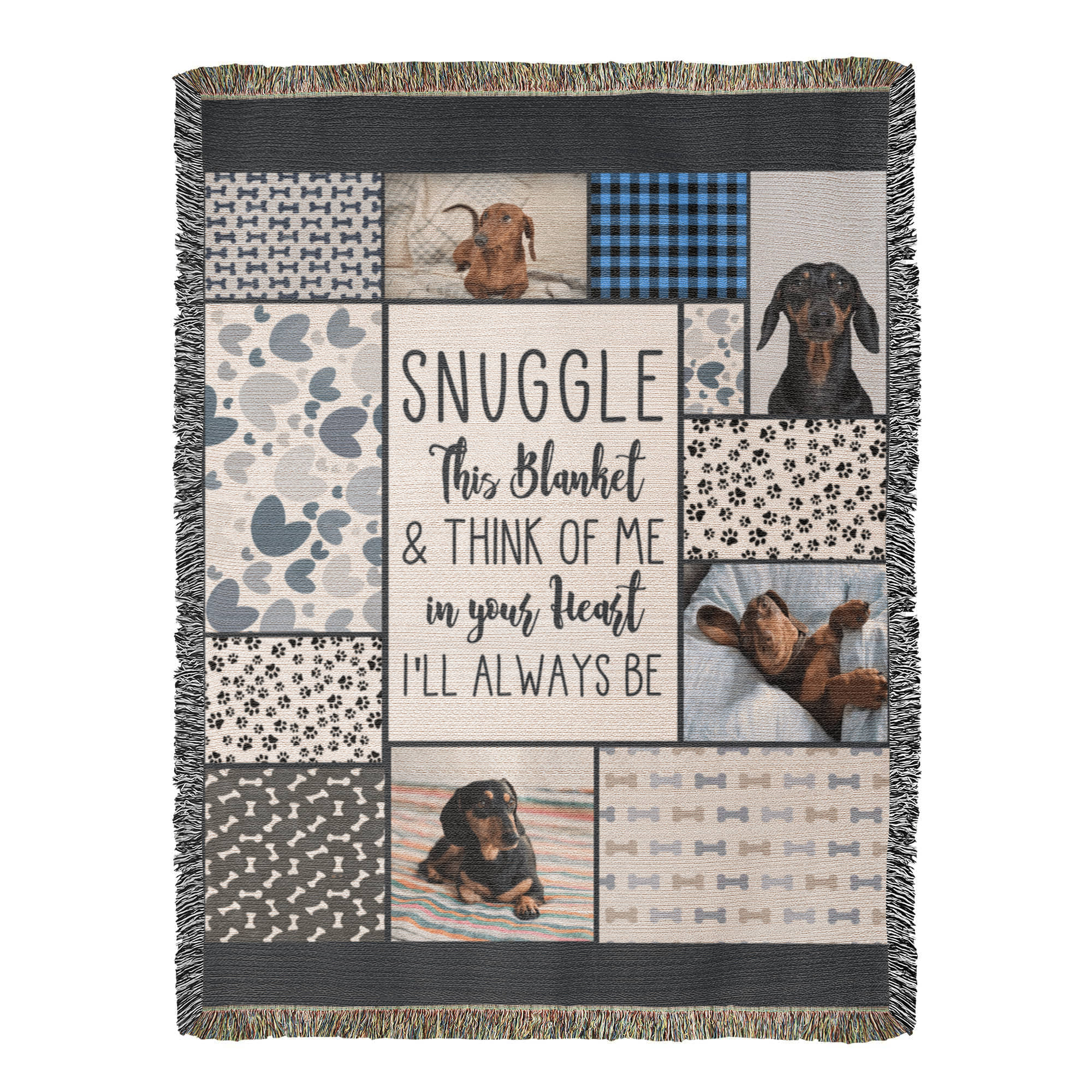 Heirloom Artwork Woven Blanket Snuggle-Express Your Love Gifts