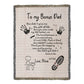 Personalized Heirloom Artwork Woven Blanket Bonus Dad-Express Your Love Gifts