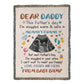 Personalized Heirloom Artwork Woven Blanket Dear Daddy From Baby Bump-Express Your Love Gifts