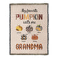 Personalized Heirloom Artwork Woven Blanket Favorite Pumpkin-Express Your Love Gifts