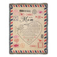 Personalized Heirloom Artwork Woven Blanket Love Mail-Express Your Love Gifts