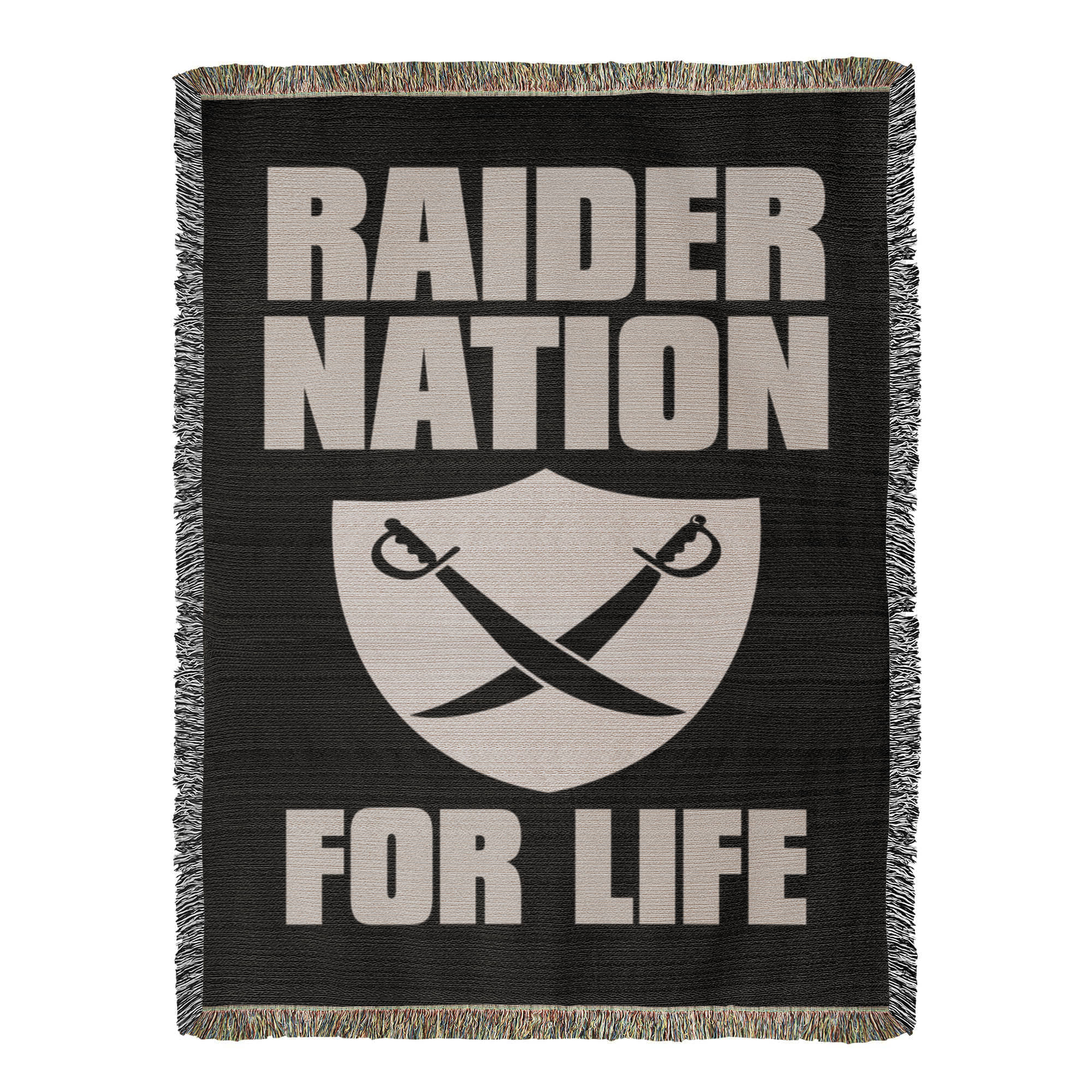 Raider Nation For Life Heirloom Artwork Woven Blanket-Express Your Love Gifts