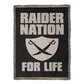Raider Nation For Life Heirloom Artwork Woven Blanket-Express Your Love Gifts