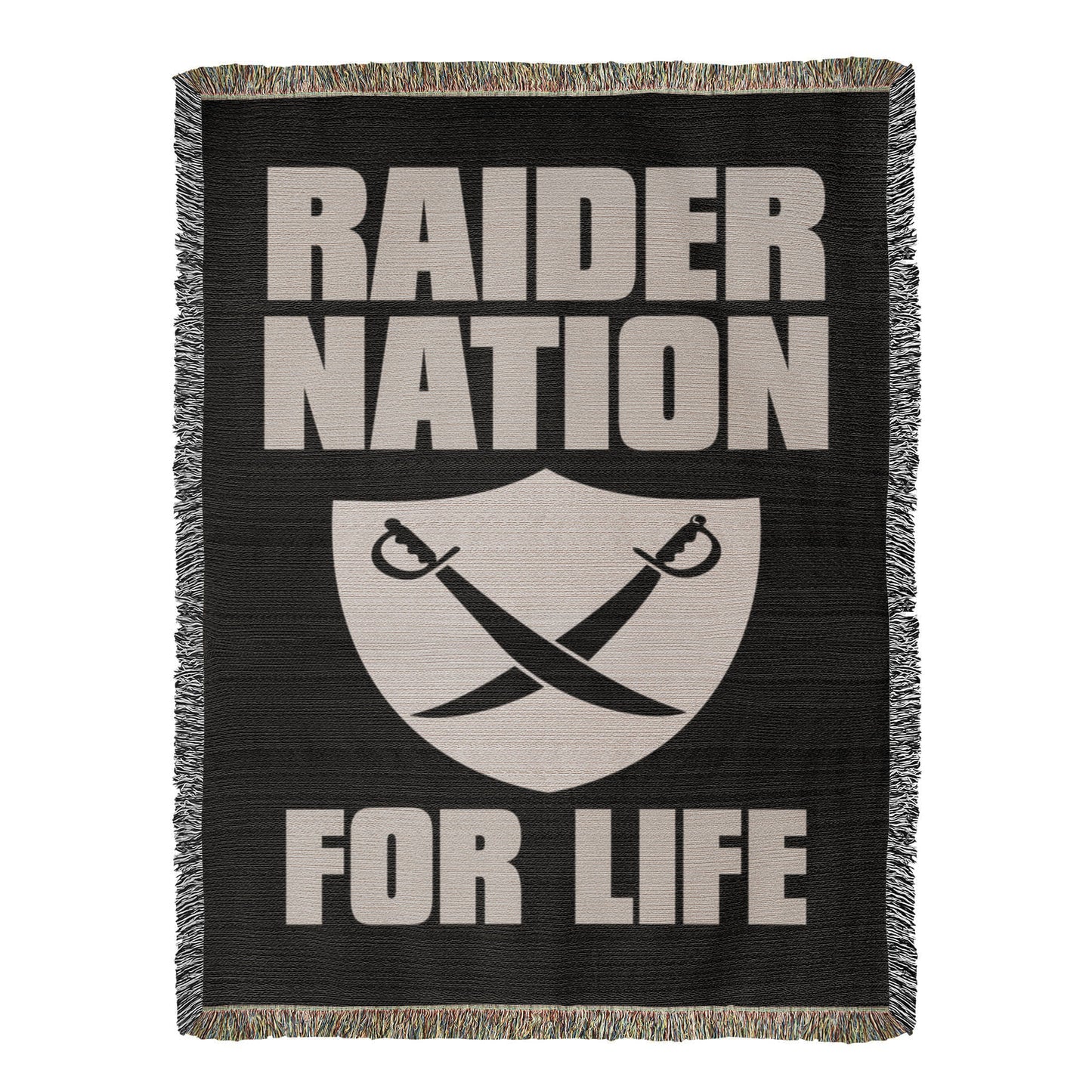 Raider Nation For Life Heirloom Artwork Woven Blanket-Express Your Love Gifts