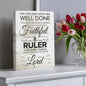 Scripture Walls Faithful Servant Matthew 25:21 Bible Verse Canvas Christian Wall Art Ready to Hang Unframed-Express Your Love Gifts