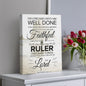 Scripture Walls Faithful Servant Matthew 25:21 Bible Verse Canvas Christian Wall Art Ready to Hang Unframed-Express Your Love Gifts