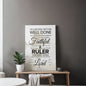 Scripture Walls Faithful Servant Matthew 25:21 Bible Verse Canvas Christian Wall Art Ready to Hang Unframed-Express Your Love Gifts