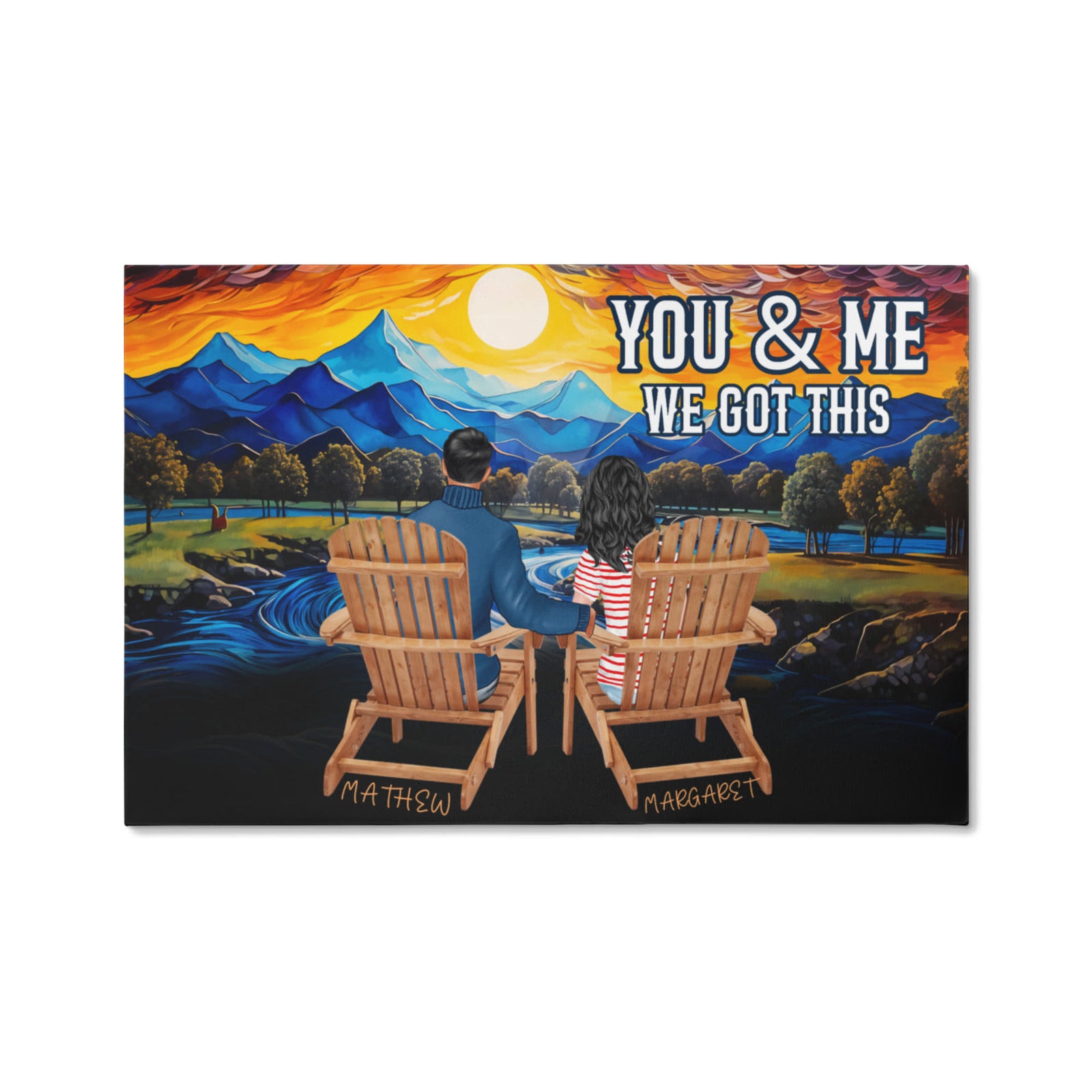 Personalized You & Me We Got This Inspirational Quote – Elegant Home Décor-Express Your Love Gifts