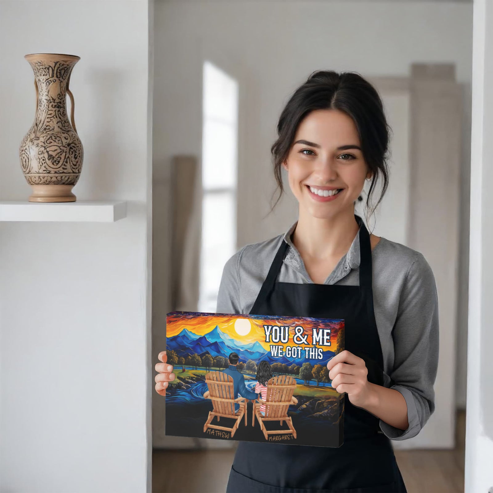 Personalized You & Me We Got This Inspirational Quote – Elegant Home Décor-Express Your Love Gifts