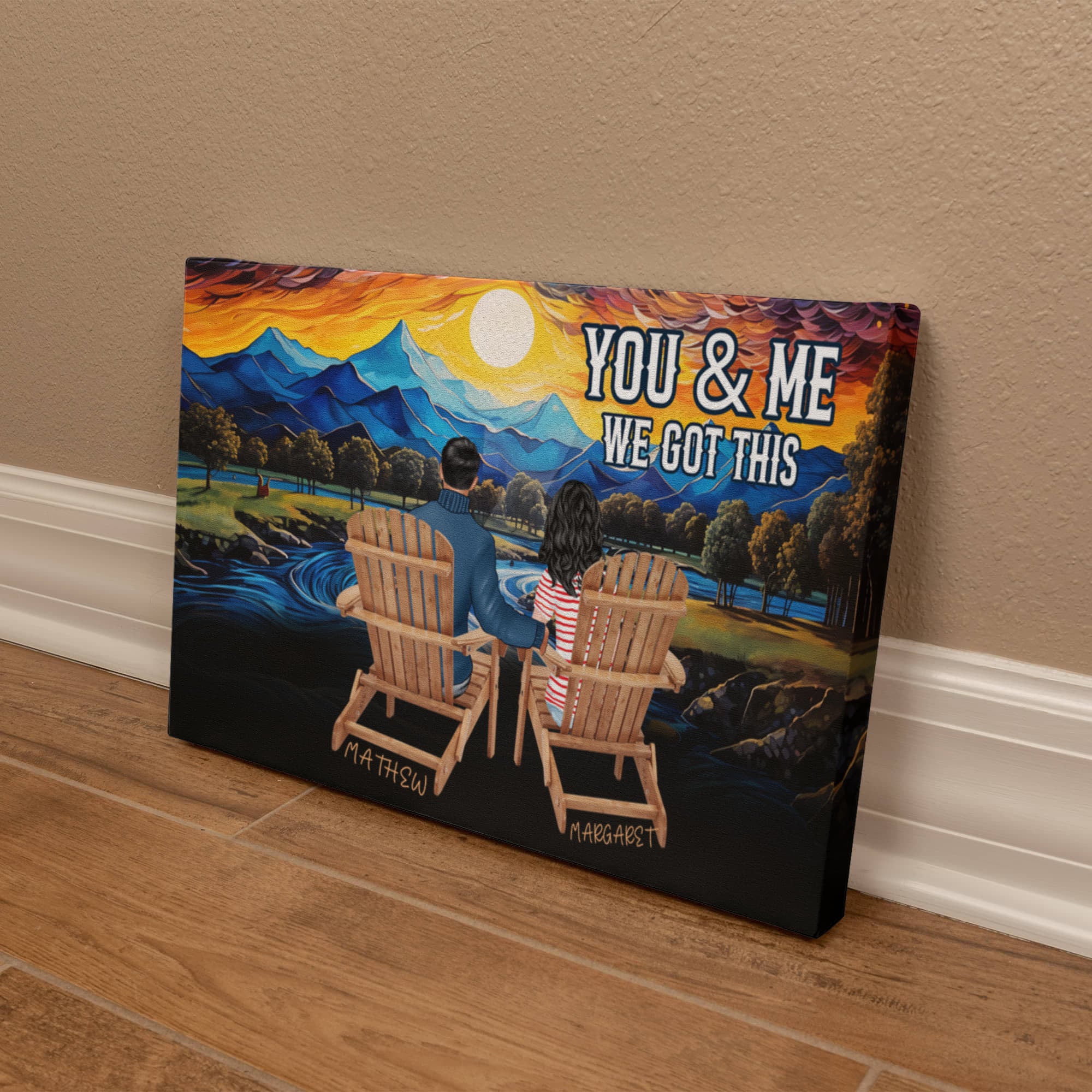Personalized You & Me We Got This Inspirational Quote – Elegant Home Décor-Express Your Love Gifts