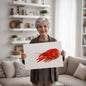 Majestic Crawfish Art Majestic Crawfish Print Animal Wall Art Wildlife Canvas Prints Wall Art Ready to Hang Unframed-Express Your Love Gifts