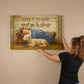 Give it to God and go to Sleep Motivation Wall Decor for Home Office Gym Inspiring Success Quote Print Ready to Hang-Express Your Love Gifts