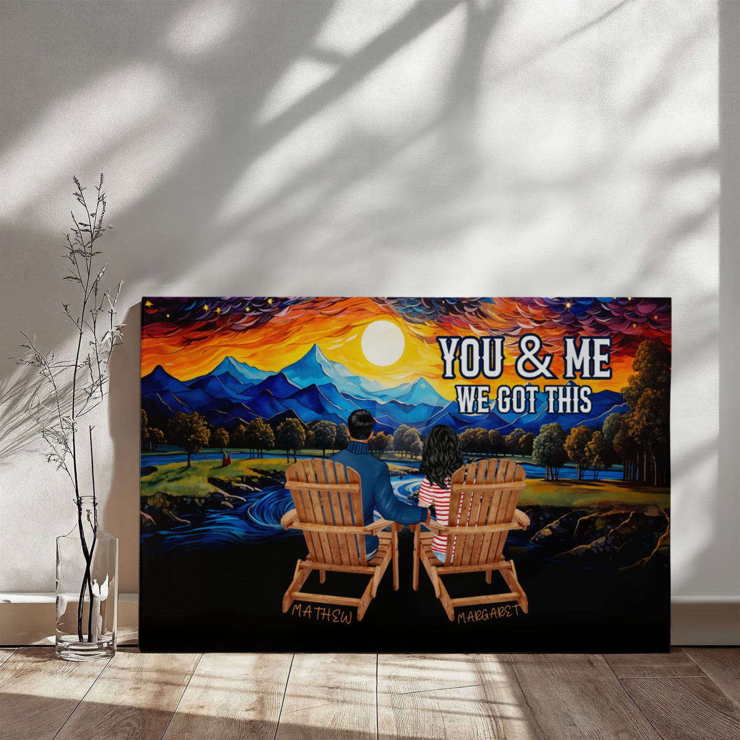 Personalized You & Me We Got This Inspirational Quote – Elegant Home Décor-Express Your Love Gifts