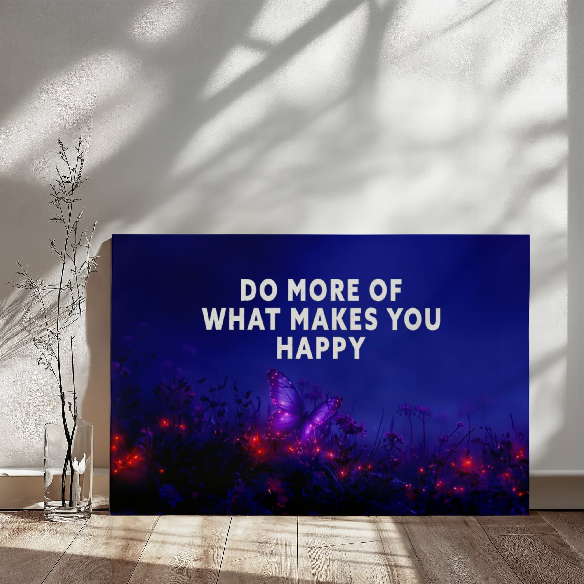 Do More of What Makes You Happy Inspirational Canvas Wall Art-Express Your Love Gifts