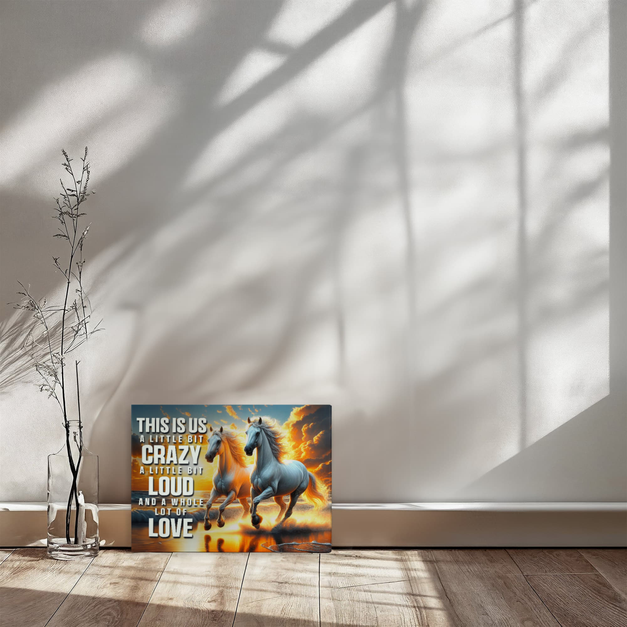 Crazy Loud Love Inspirational Canvas Wall Art-Express Your Love Gifts