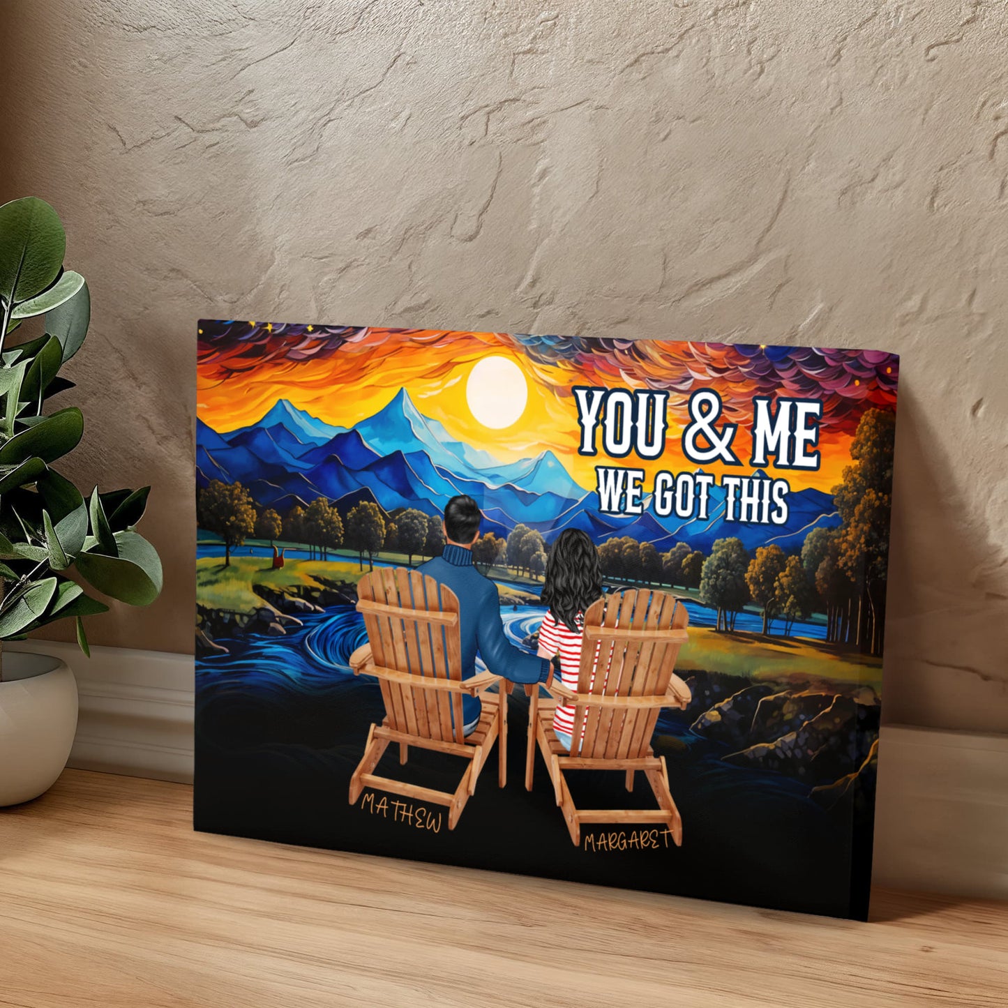 Personalized You & Me We Got This Inspirational Quote – Elegant Home Décor-Express Your Love Gifts