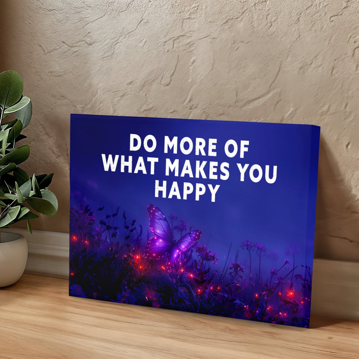 Do More of What Makes You Happy Inspirational Canvas Wall Art-Express Your Love Gifts