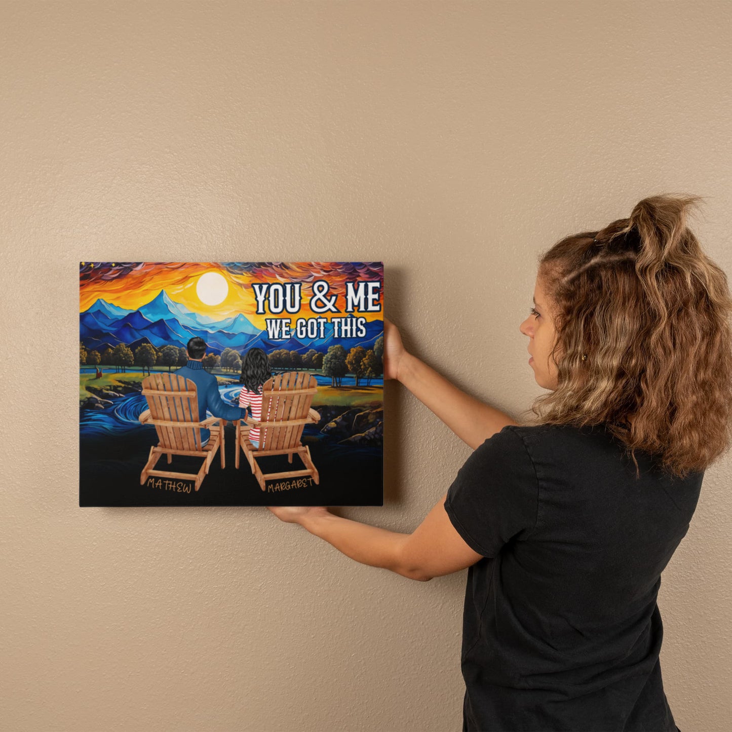 Personalized You & Me We Got This Inspirational Quote – Elegant Home Décor-Express Your Love Gifts