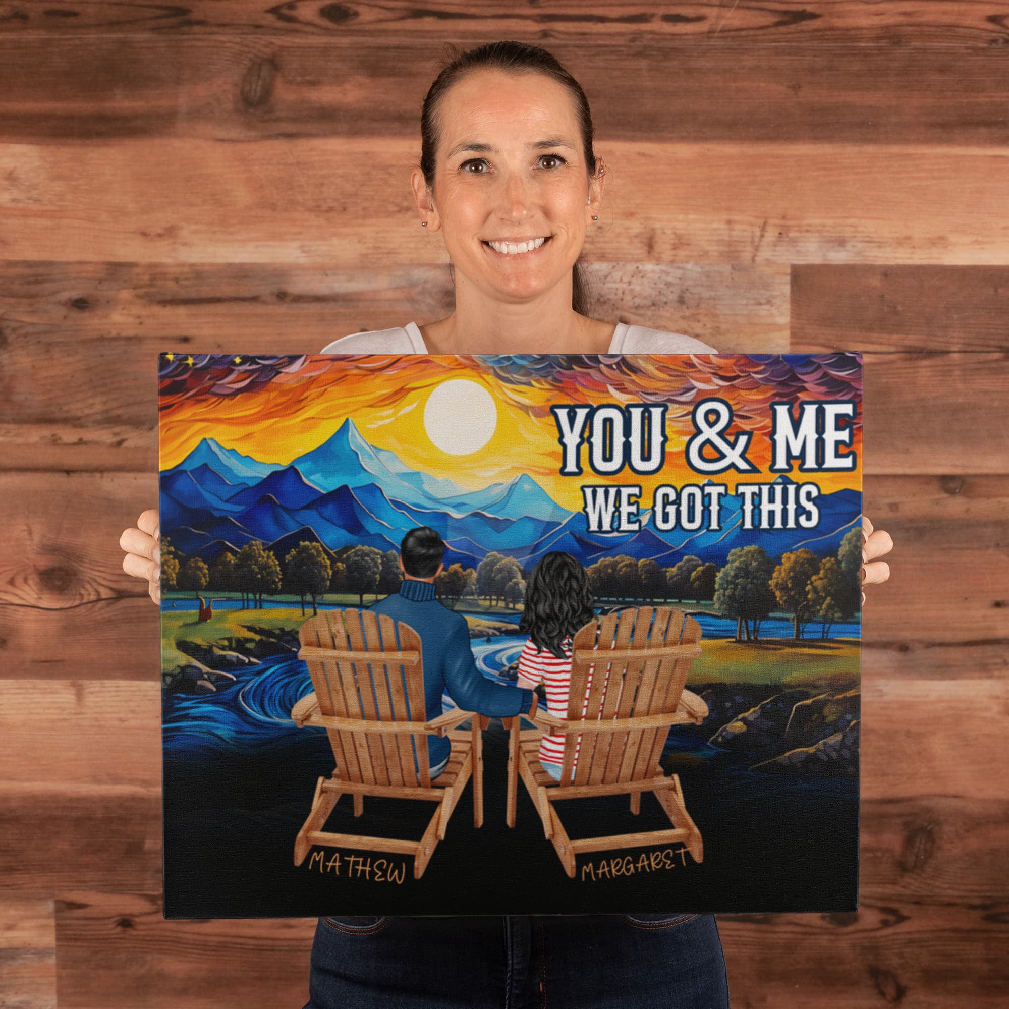 Personalized You & Me We Got This Inspirational Quote – Elegant Home Décor-Express Your Love Gifts