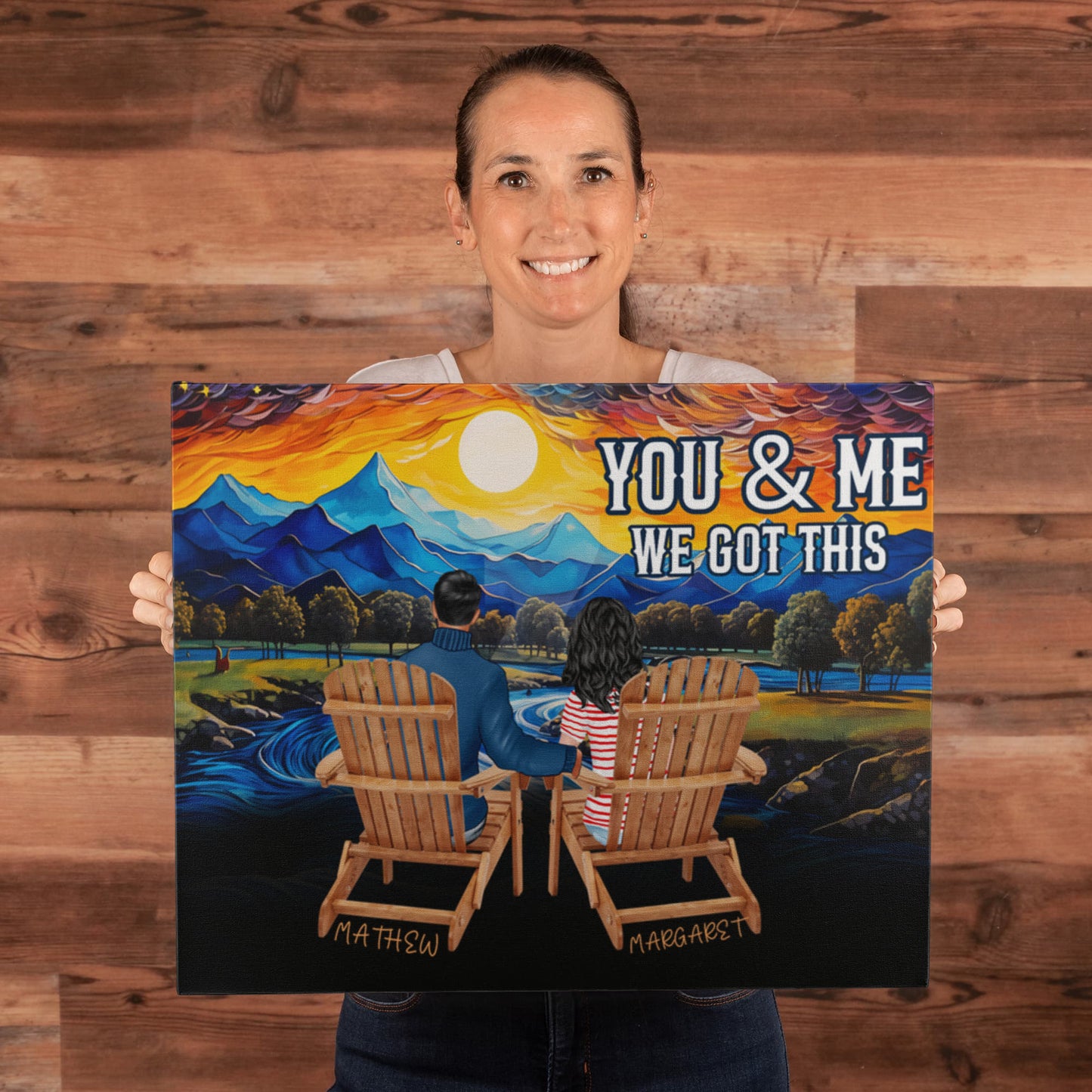 Personalized You & Me We Got This Inspirational Quote – Elegant Home Décor-Express Your Love Gifts