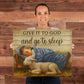 Give it to God and go to Sleep Motivation Wall Decor for Home Office Gym Inspiring Success Quote Print Ready to Hang-Express Your Love Gifts
