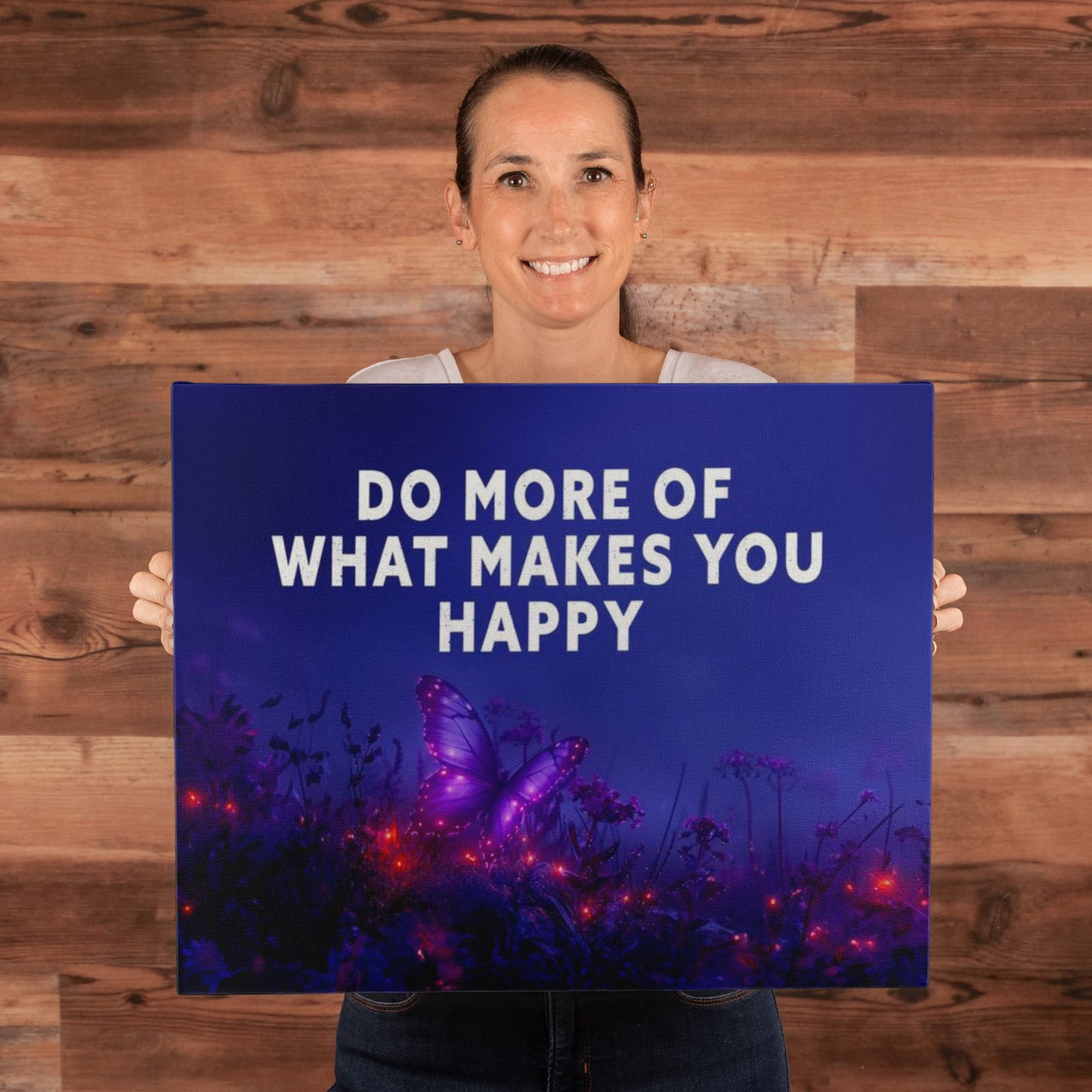 Do More of What Makes You Happy Inspirational Canvas Wall Art-Express Your Love Gifts