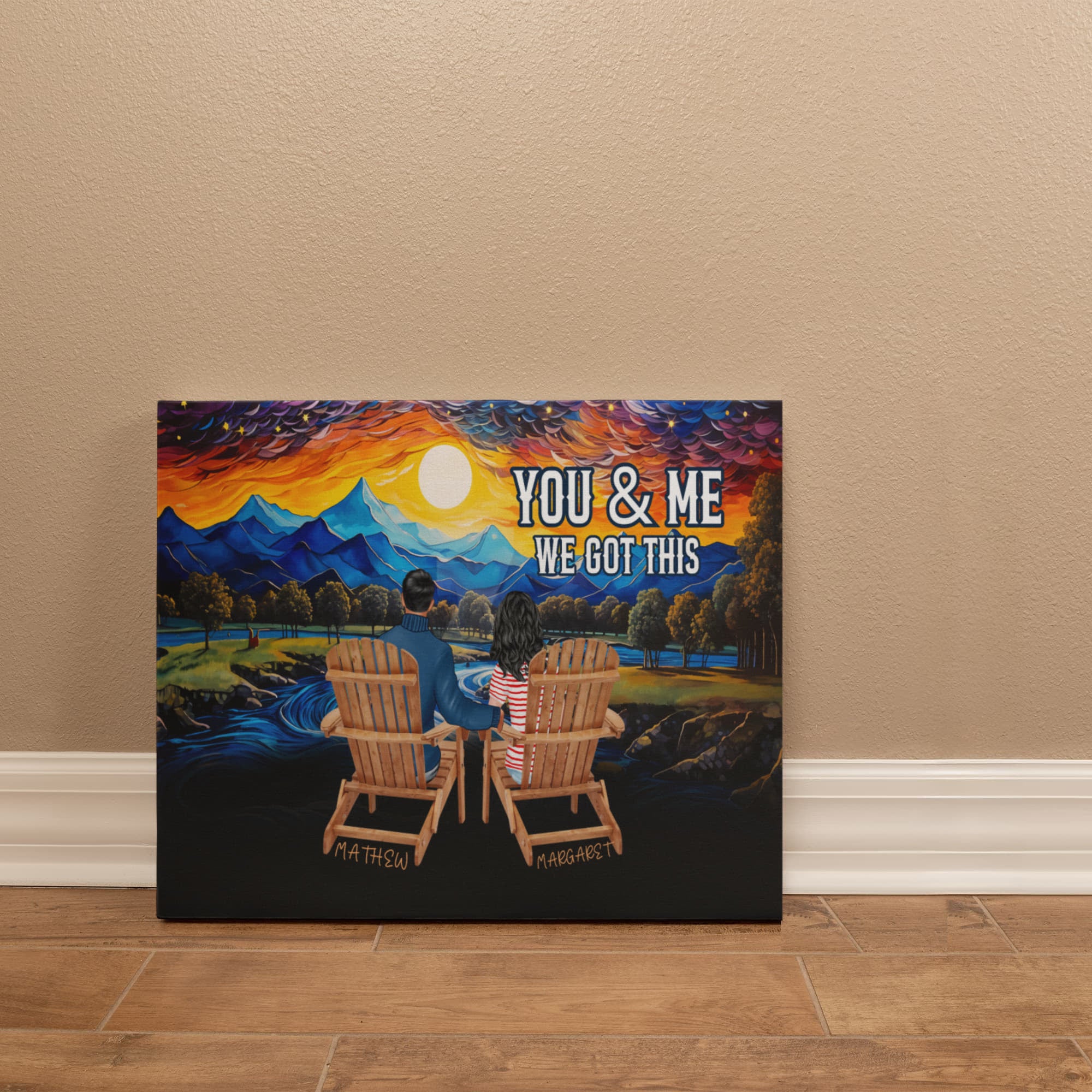 Personalized You & Me We Got This Inspirational Quote – Elegant Home Décor-Express Your Love Gifts