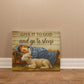 Give it to God and go to Sleep Motivation Wall Decor for Home Office Gym Inspiring Success Quote Print Ready to Hang-Express Your Love Gifts