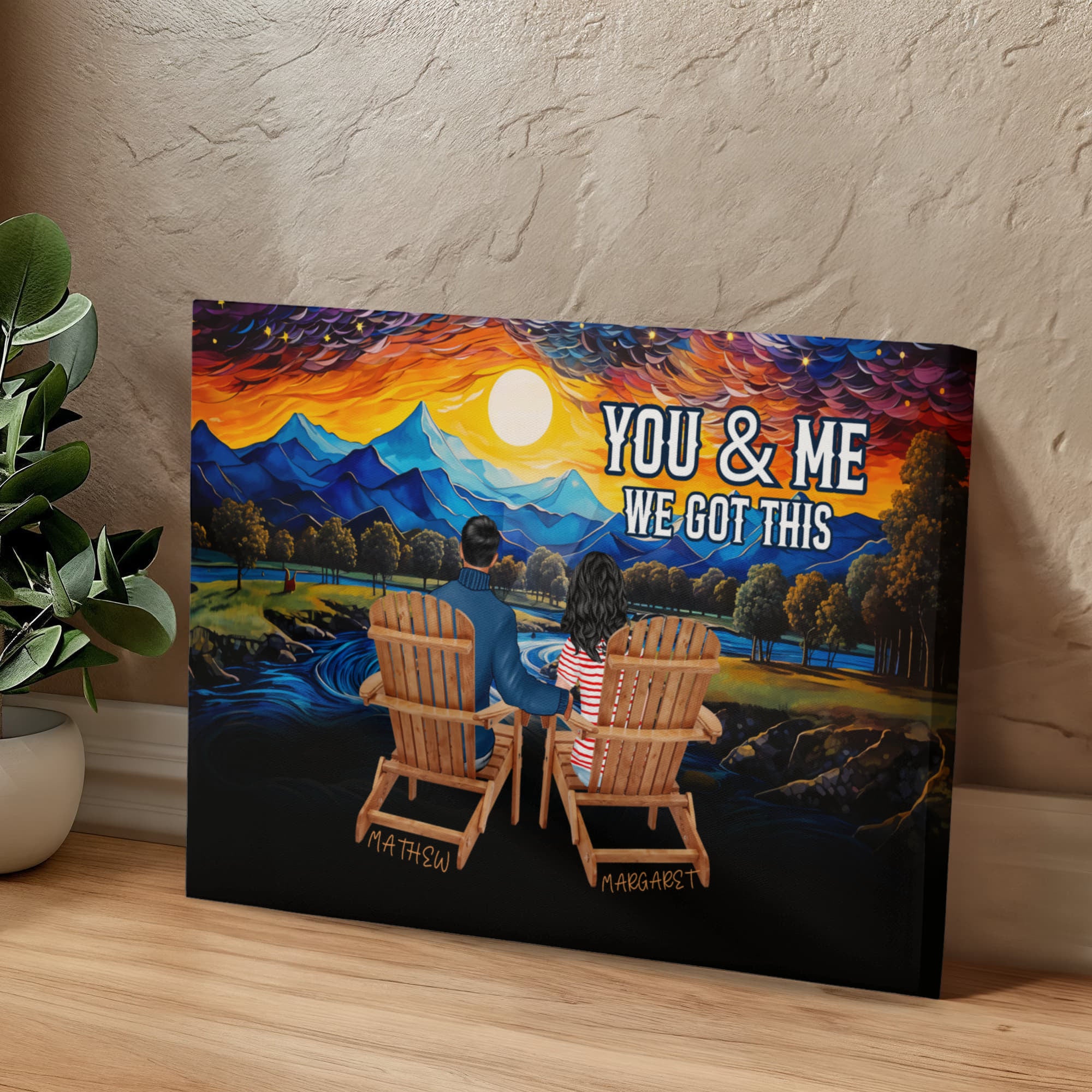 Personalized You & Me We Got This Inspirational Quote – Elegant Home Décor-Express Your Love Gifts