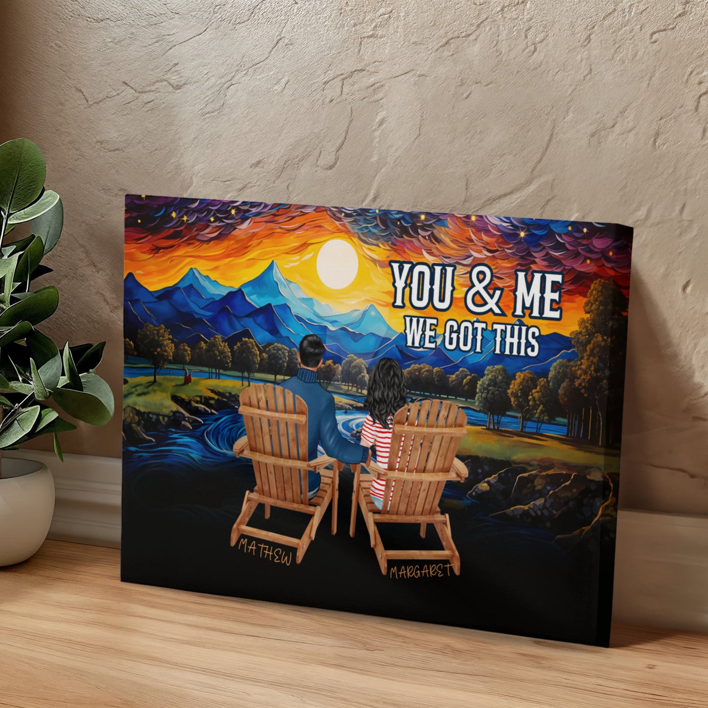 Personalized You & Me We Got This Inspirational Quote – Elegant Home Décor-Express Your Love Gifts