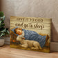 Give it to God and go to Sleep Motivation Wall Decor for Home Office Gym Inspiring Success Quote Print Ready to Hang-Express Your Love Gifts