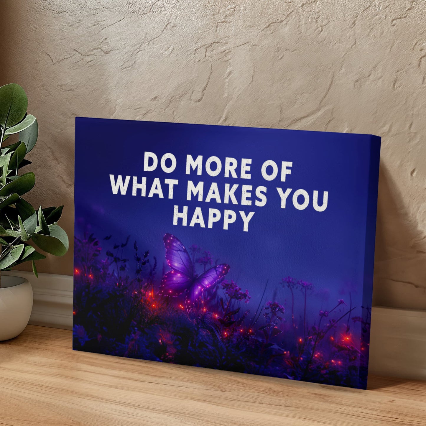 Do More of What Makes You Happy Inspirational Canvas Wall Art-Express Your Love Gifts