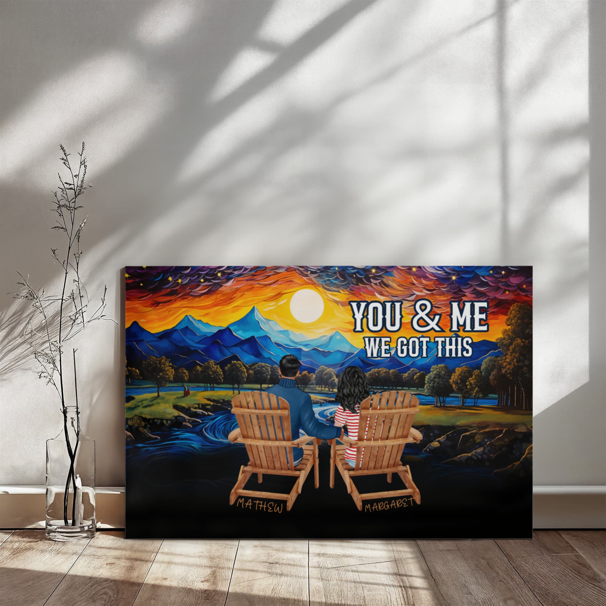 Personalized You & Me We Got This Inspirational Quote – Elegant Home Décor-Express Your Love Gifts