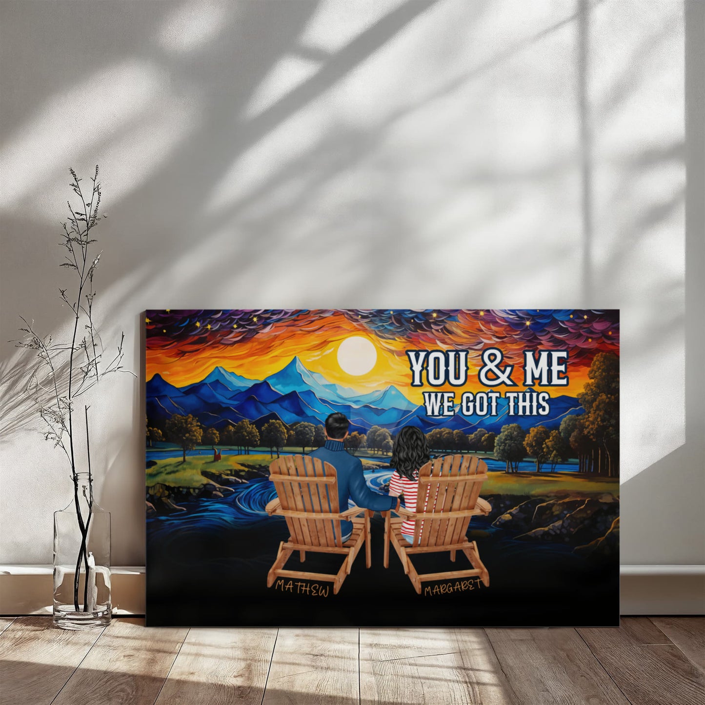 Personalized You & Me We Got This Inspirational Quote – Elegant Home Décor-Express Your Love Gifts