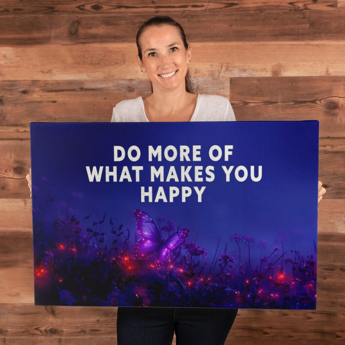 Do More of What Makes You Happy Inspirational Canvas Wall Art-Express Your Love Gifts