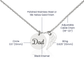 Until We Meet Again Remembrance Necklace for Dad Angel Wing Charm Stainless Steel or 18k Gold Finish-Express Your Love Gifts