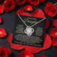 To My Daughter – I Love You to the Moon and Back Love Knot Necklace with Rotating Rose Box-Express Your Love Gifts