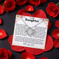 To My Daughter From Dad Dazzling Gift Love Knot with Rotating Rose Box-Express Your Love Gifts