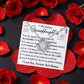 To My Granddaughter – Brightest Chapter Love Knot Necklace with Rotating Rose Box-Express Your Love Gifts