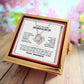 To My Granddaughter – I Believe in You Love Knot Necklace with Rotating Rose Box-Express Your Love Gifts