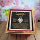 To My Granddaughter – Never Give Up Love Knot Necklace with Rotating Rose Box-Express Your Love Gifts