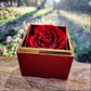 To My Granddaughter – Braver, Stronger, Smarter Love Knot Necklace with Rotating Rose Box-Express Your Love Gifts