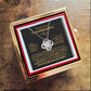 To My Granddaughter – Never Give Up Love Knot Necklace with Rotating Rose Box-Express Your Love Gifts