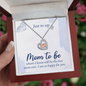 Just to Say Mom to Be Baby Feet Heart Necklace-Express Your Love Gifts