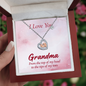 To My Grandma Top of My Head Baby Feet Heart Necklace-Express Your Love Gifts