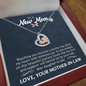 To a New Mom Beautiful Journey Baby Feet Heart Necklace-Express Your Love Gifts