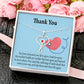 Gift Idea For Hospital Staff Heart Scope Necklace Red Swarovski Crystal Adjustable Chain 18-22"-Express Your Love Gifts