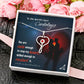 To My Cardiologist Heart Scope Necklace Red Swarovski Crystal Adjustable Chain 18-22"-Express Your Love Gifts