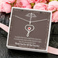 Medical Hero Appreciation Heart Scope Necklace Red Swarovski Crystal Adjustable Chain 18-22"-Express Your Love Gifts