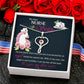 My dear nurse sister Heart Scope Necklace Red Swarovski Crystal Adjustable Chain 18-22"-Express Your Love Gifts
